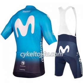 Cykeltrøje + Cykelshorts 2018 Movistar Team Dame N001